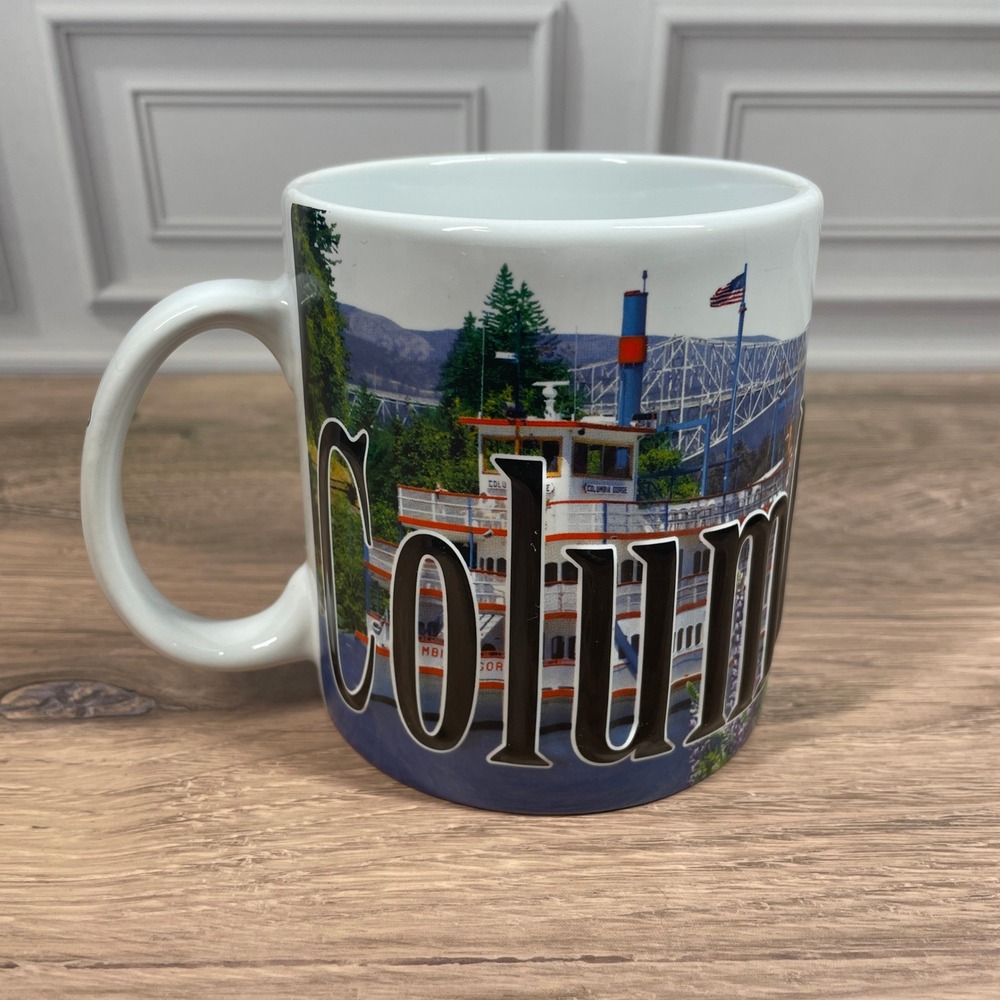 Americaware 2019 Columbia River Gorge Oregon Souvenir 16oz Coffee Tea Mug Cup